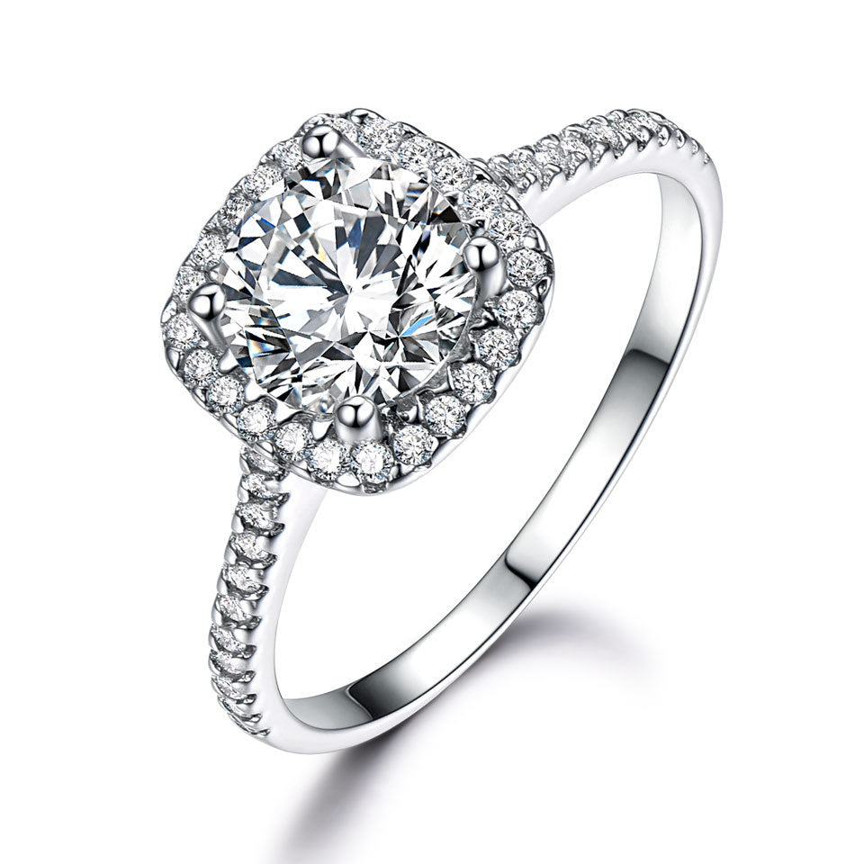 Crystal Rings Natural Stone Sterling Silver