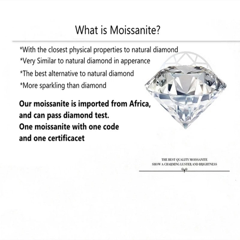 Round Excellent Cut Daimond Moissanite Star Queen Gemstone Ring