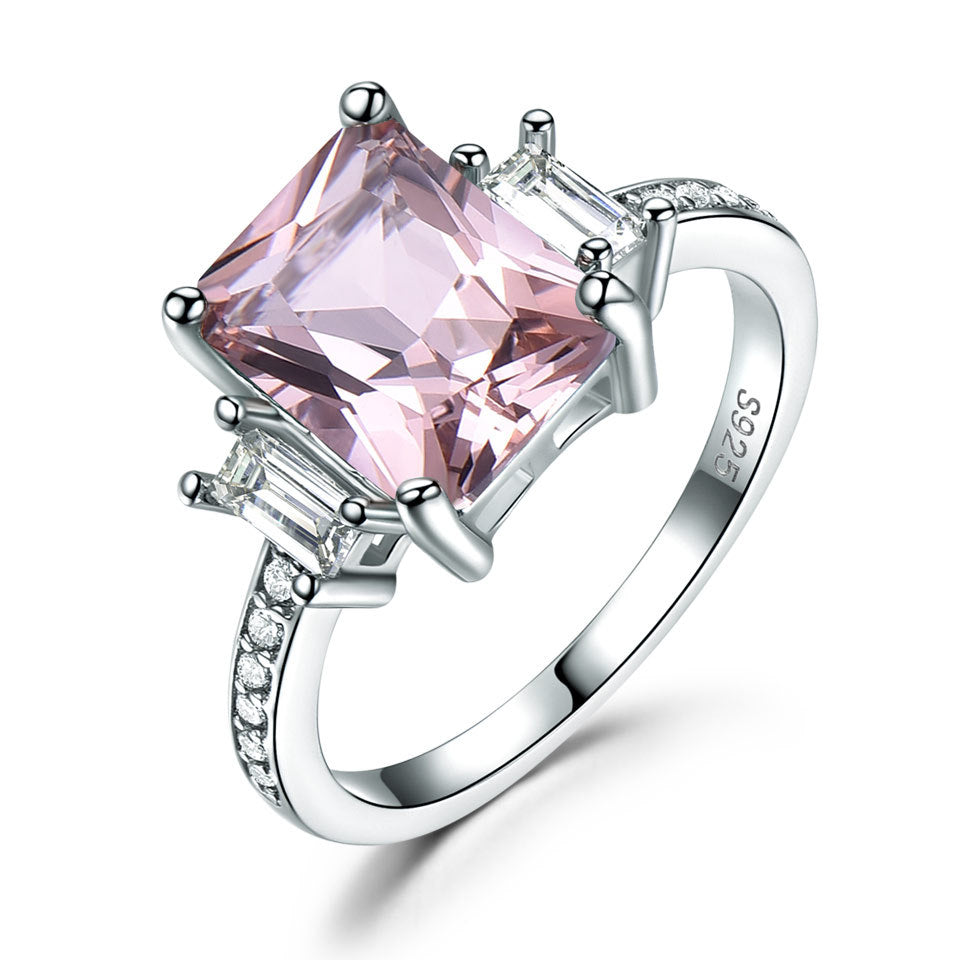 Crystal Rings Natural Stone Sterling Silver