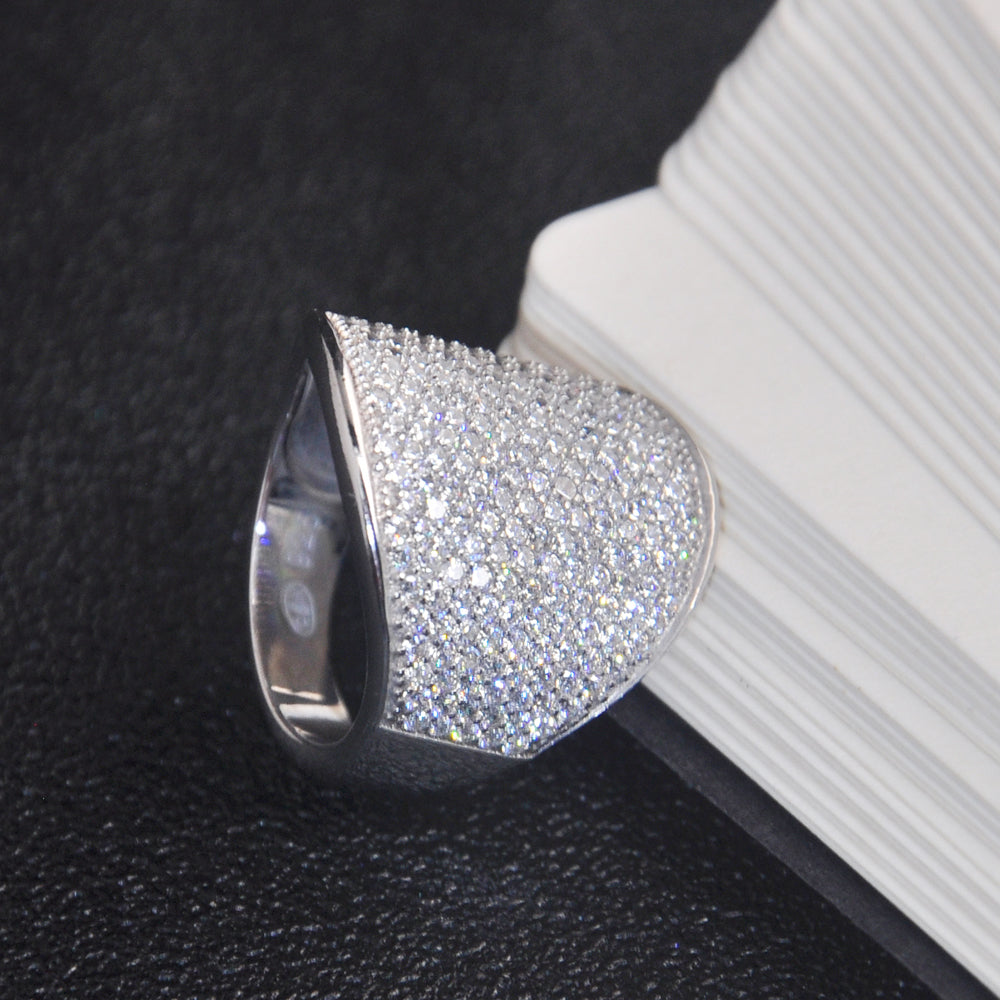 Custom Engagement Ring Fine Jewelry Fashion Rings for Women Finger Silver Ring
