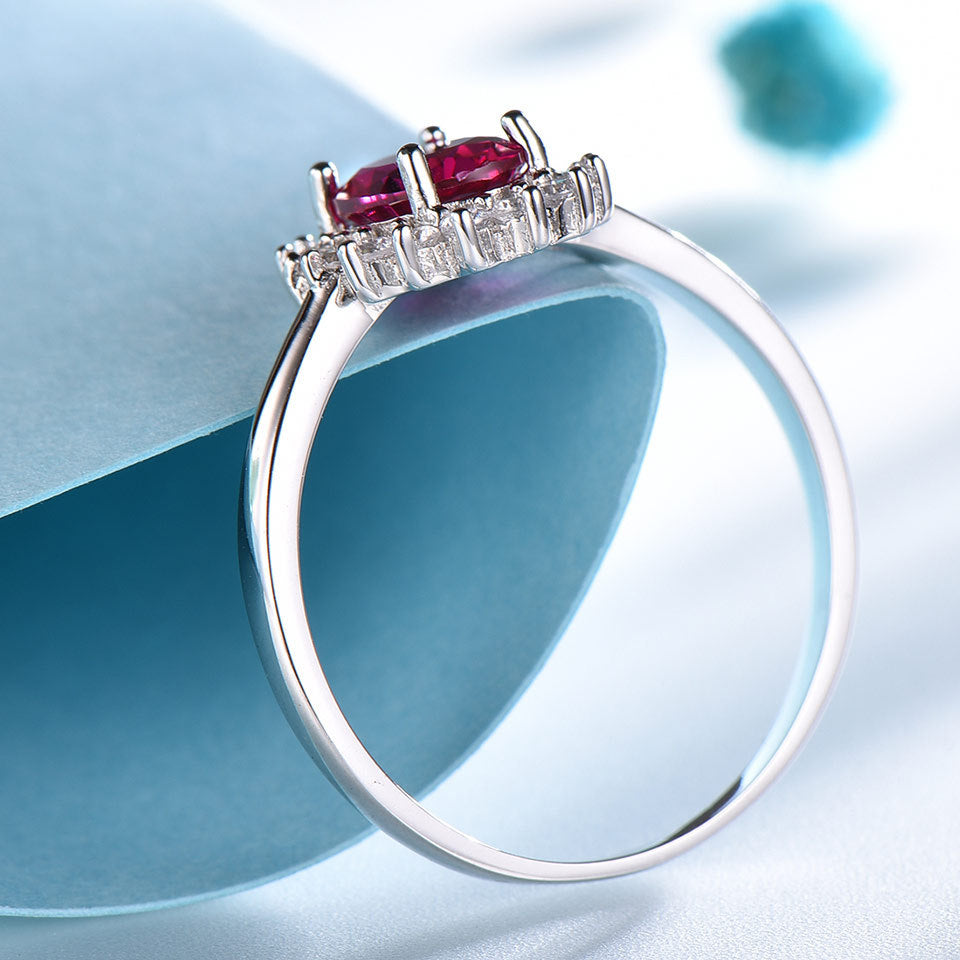 Crystal Rings Natural Stone Sterling Silver