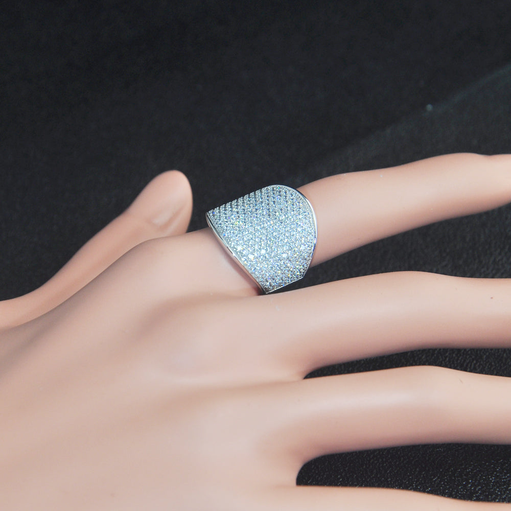 Custom Engagement Ring Fine Jewelry Fashion Rings for Women Finger Silver Ring