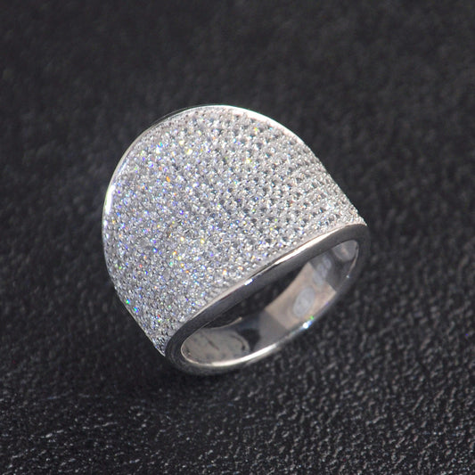 Custom Engagement Ring Fine Jewelry Fashion Rings for Women Finger Silver Ring