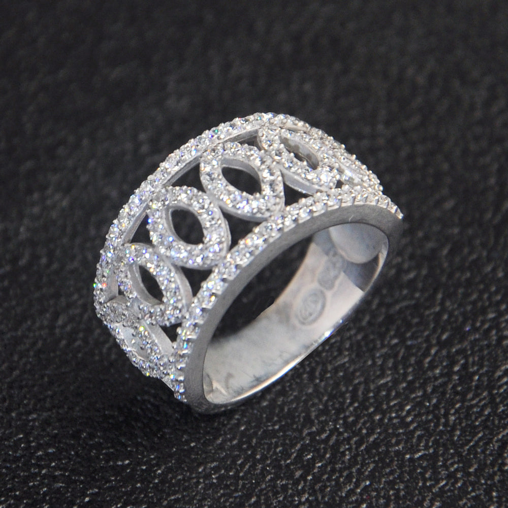 Custom Engagement Ring Fine Jewelry Fashion Rings for Women Finger Silver Ring